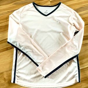 a light pink nike shirt